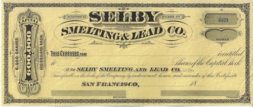 Selby smelting lead san - lead, co.,