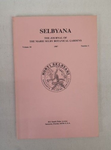 Selbyana the journal - the,